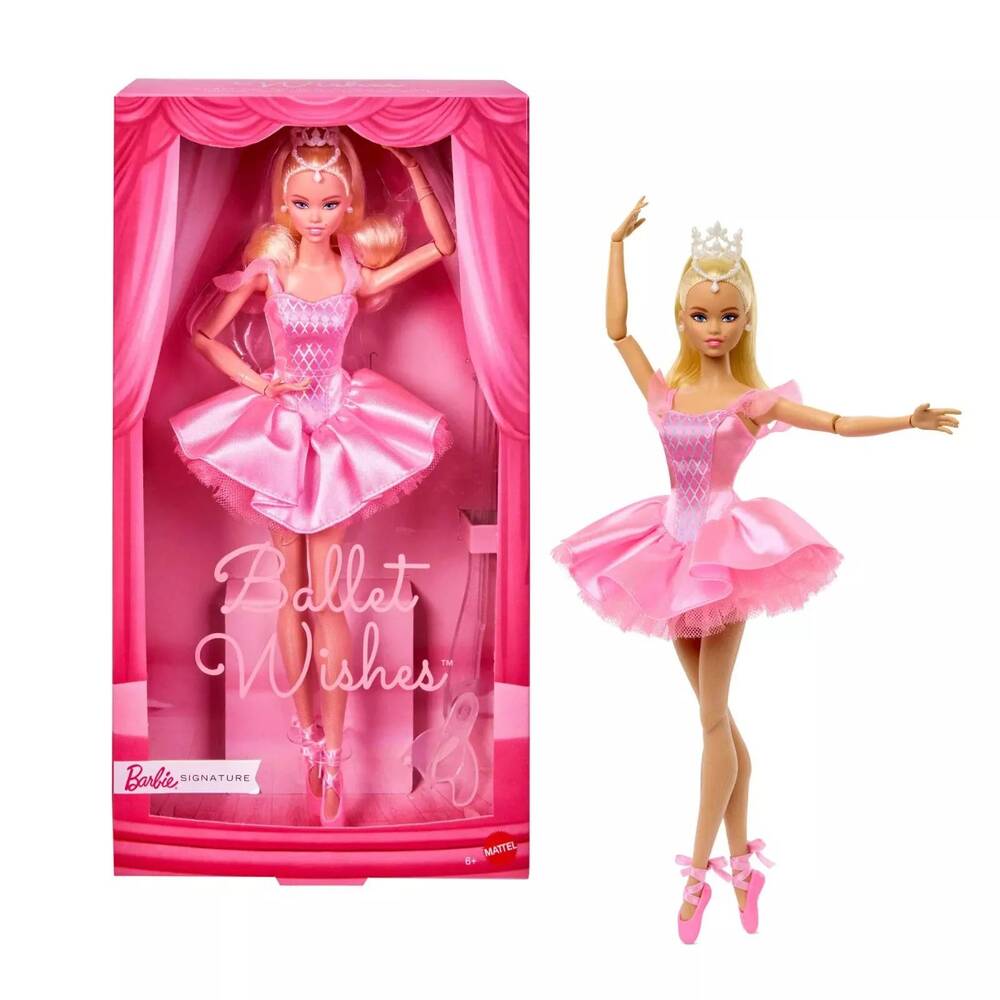 Barbie Signature Ballet Wishes Doll‎ 2025 Ballerina JBJ10 Pink Tutu, Shipper Box